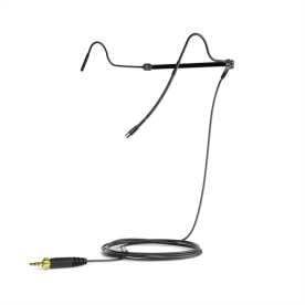 Sennheiser HS 2 BK Kopfbügelmikrofon schwarz mit MKE-2 GOLD und 3,5mm Klinke